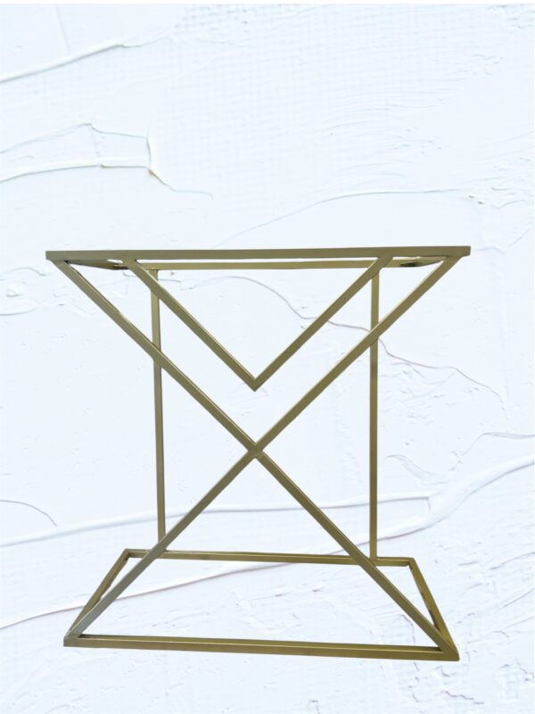 Ermes sidobord, konsolbord i metall & glas. - Bild 2